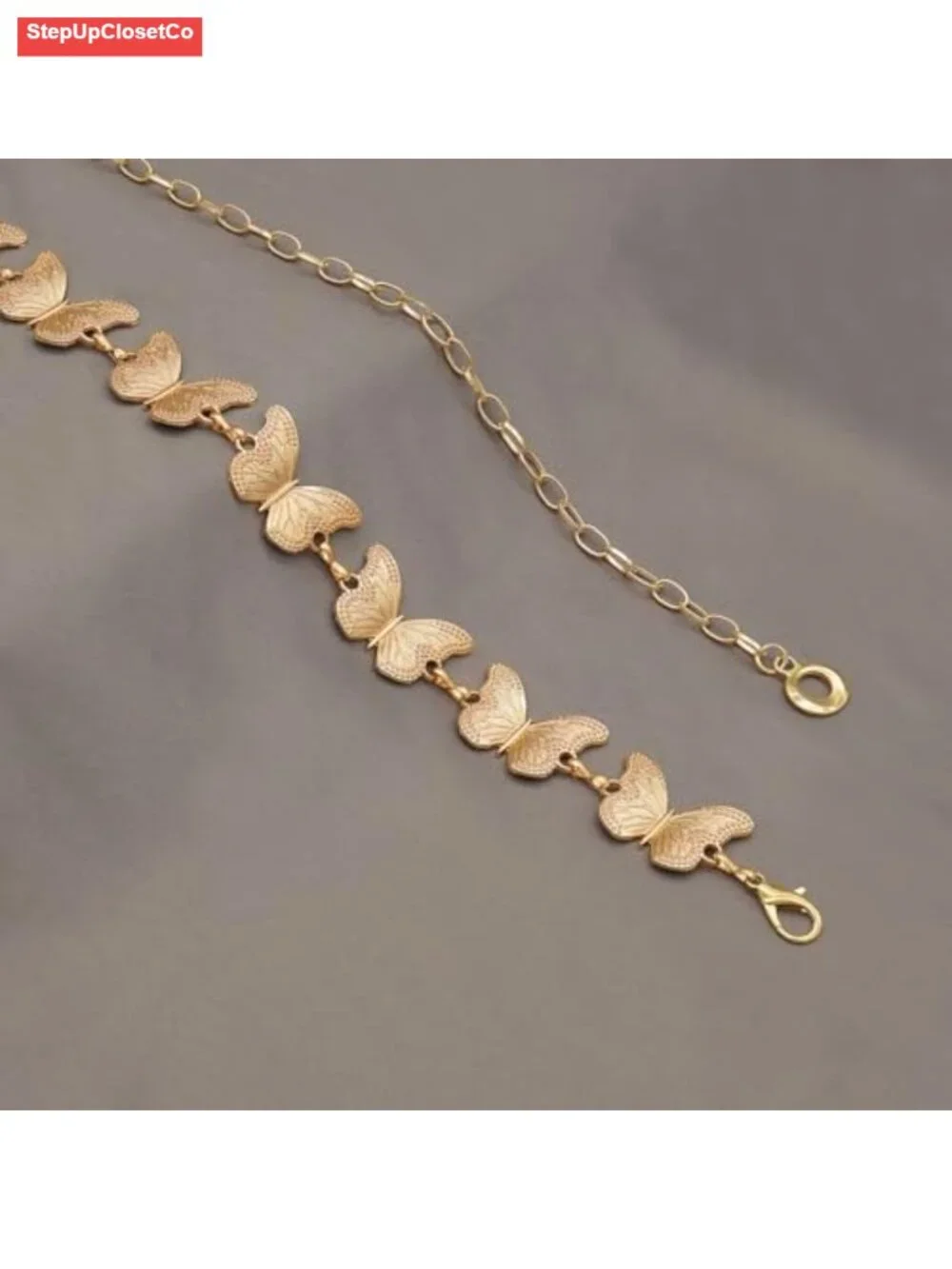 Adjustable Waist Chain Belt for Women - Alloy Metal Belly Link, Dress & Jeans